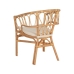 Sedia da Sala da Pranzo Bianco Naturale Rattan 58 x 59 x 78 cm