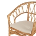 Esszimmerstuhl Weiß natürlich Rattan 58 x 59 x 78 cm