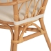 Sedia da Sala da Pranzo Bianco Naturale Rattan 58 x 59 x 78 cm