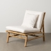 Chaise de jardin Blanc Naturel 65 x 86 x 81 cm