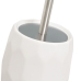 Brosse de salle de wc Blanc Céramique 13 x 13 x 33 cm