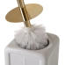 Brosse de salle de wc Blanc Céramique 11 x 11 x 30 cm