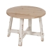 Centre Table White Natural 60 x 60 x 45 cm