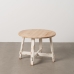 Centre Table White Natural 60 x 60 x 45 cm