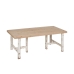 Mesa de Jantar Branco Natural Madeira de abeto 120 x 60 x 48 cm