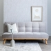 Divano Letto Grigio Naturale 178 x 94 x 86 cm