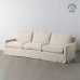 Sofa Cream 260 x 100 x 83 cm