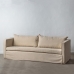 Sofa Beżowy 240 x 100 x 92 cm