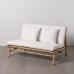 2-mans soffa Naturell 135 x 86 x 81 cm