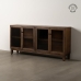 Credenza Marrone Cristallo Legno di mango 180 x 35 x 87 cm