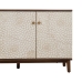 Credenza MANACOR Bianco Marrone Legno di pino 135 x 40 x 80 cm