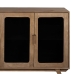 Credenza BURNIE Nero Naturale Cristallo Legno di mango 162 x 41 x 83 cm