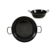 Deep Pan with Handles Black Enamelled Steel