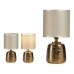 Bureaulamp Cilindrisch Keramisch Gouden (13 x 26,5 x 13 cm) (2 pcs)