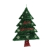 Decoratie Kerstboom 44 x 58,8 x 7 cm Rood Zilverkleurig Groen Plastic Polypropyleen