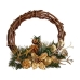 Kerstkroon 30,48 cm Hout Bruin Groen Plastic