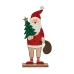 Figura Decorativa Papá Noel 5 x 30 x 15 cm Rojo Madera Marrón Blanco Verde