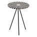 Table d'appoint Blanc Noir 38 x 38 x 50 cm