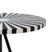 Table d'appoint Blanc Noir 38 x 38 x 50 cm