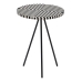 Table d'appoint Blanc Noir 38 x 38 x 50 cm