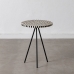 Table d'appoint Blanc Noir 38 x 38 x 50 cm