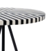 Table d'appoint Blanc Noir 38 x 38 x 50 cm