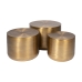 Set van 3 tafels Gouden 58,5 x 58,5 x 41,9 cm (3 Stuks)