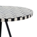 Table d'appoint Blanc Noir 38 x 38 x 50 cm