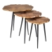 Set of 3 tables Black Copper 60 x 60 x 56 cm (3 Units)