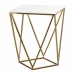 Small Side Table White Bronze 46 x 46 x 56 cm