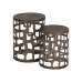 Set of 2 tables Kullattu 40,5 x 40,5 x 55 cm 40,5x40,5x55 cm (2 osaa)