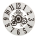 Reloj de Pared Multicolor Metal Madera MDF 68 x 3,5 x 68 cm