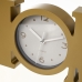 Table clock HOME Golden Plastic 39 x 3,5 x 15 cm