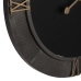 Wall Clock Black Golden Iron MDF Wood 61 x 2,5 x 61 cm