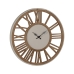 Horloge Murale Naturel Fer Bois MDF 57,5 x 4 x 57,5 cm