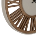 Horloge Murale Naturel Fer Bois MDF 57,5 x 4 x 57,5 cm