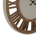 Wall Clock Natural Iron MDF Wood 68,5 x 4 x 68,5 cm