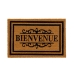 Doormat BIENVENUE Brown Black PVC Coconut Fibre 60 x 40 x 1,5 cm