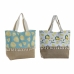 Bag DKD Home Decor Lemon Polyester Jute (2 pcs) (44 x 15 x 57 cm)