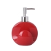 Soap Dispenser Versa Red Ceramic Plastic