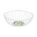 Basket set Versa White Metal Steel MDF Wood 28 x 11 x 28 cm