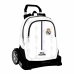 Mochila Escolar com Rodas Real Madrid C.F. Preto Branco (32 x 44 x 16 cm)