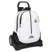 Mochila Escolar com Rodas Real Madrid C.F. Preto Branco (32 x 44 x 16 cm)