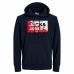 Jungen Sweater mit Kapuze Jack & Jones 12256849-19-3923 TCX Schwarz