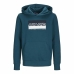 Felpa con Cappuccio Bambino Jack & Jones 12259829-19-4914 TCX Azzurro