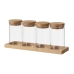 Set van 4 Potjes Transparant 220 ml (4 Stuks)