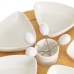 Snack tray White Natural 30 x 30 x 5 cm (6 Units)