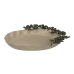 Bandeja Verde Beige Flores 43 x 31 x 5 cm