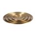 Set van trays Gouden 47,6 x 47,6 x 8,5 cm (4 Stuks)