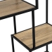 Shelves Black Natural Wood Metal Steel Laminate 77 x 33 x 114 cm